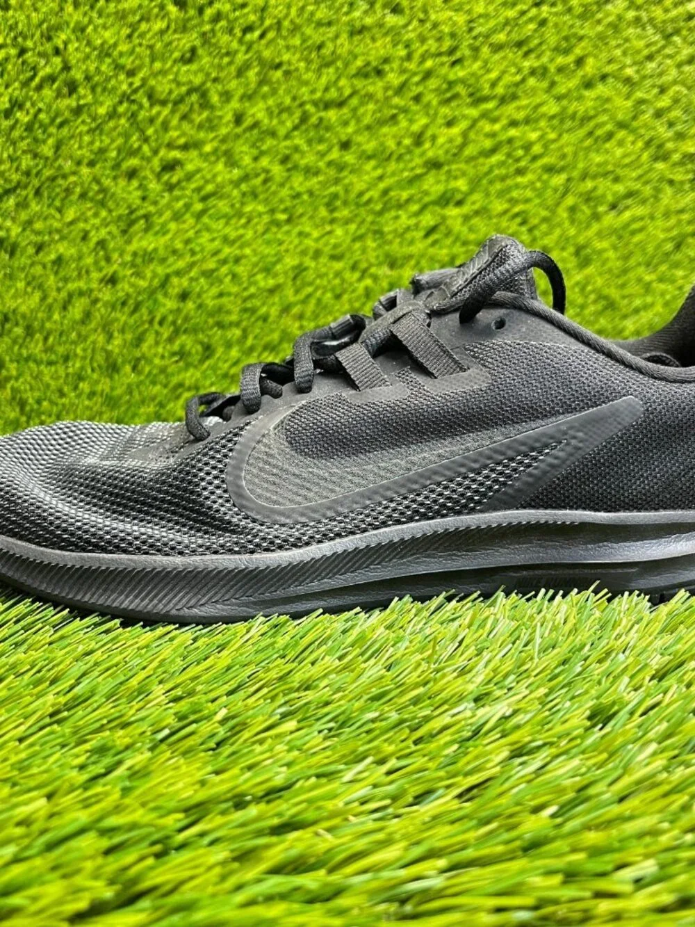 Nike Downshifter 9 Womens Size 9.5 Black Athletic Running Walking Shoes Sneakers